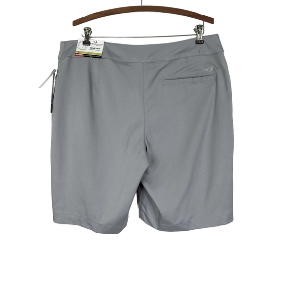 NWT Grand Slam Golf Shorts Gray Stretch Sz. 14 UPF 50 - Picture 2 of 9